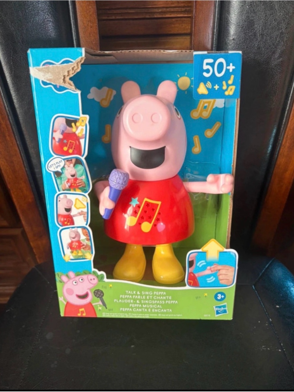 Peppa Pig Singing Figure Toy - Pink, Red & Yellow